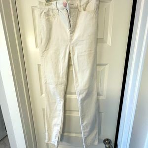 Loft Winter White Corduroy Pants